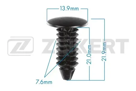 ZEKKERT BE2432 Клипса крепёжная Chrysler (миним. кол-во заказа 10 шт)