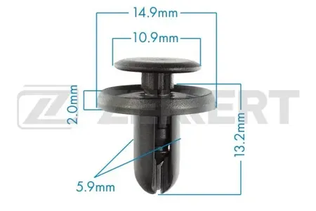 ZEKKERT BE2482 Клипса крепёжная Mitsubishi , Subaru (миним. кол-во заказа 10 шт)