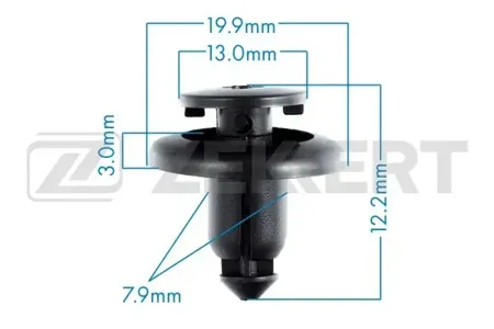 ZEKKERT BE2521 Клипса крепёжная Mazda (миним. кол-во заказа 10 шт)