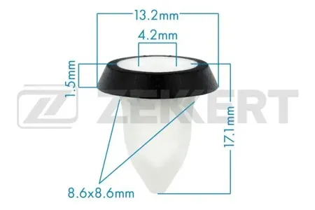 ZEKKERT BE2522 Клипса крепёжная BMW , VAG (миним. кол-во заказа 10 шт)