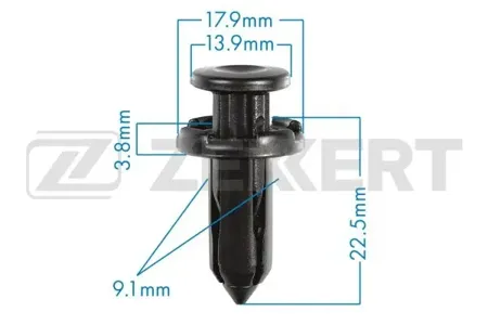 ZEKKERT BE2528 Клипса крепёжная Nissan (миним. кол-во заказа 10 шт)