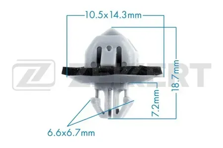 ZEKKERT BE2567 Клипса крепёжная Toyota (миним. кол-во заказа 10 шт)