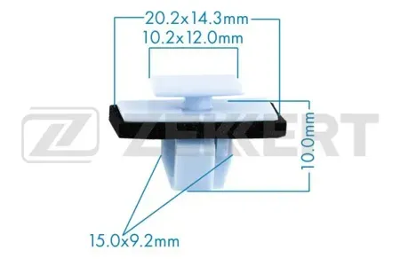 ZEKKERT BE2578 Клипса крепёжная Hyundai (миним. кол-во заказа 10 шт)