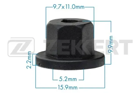 ZEKKERT BE2707 Клипса крепёжная General Motors (миним. кол-во заказа 10 шт)