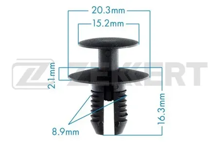 ZEKKERT BE2733 Клипса крепёжная BMW , Mercedes (миним. кол-во заказа 10 шт)