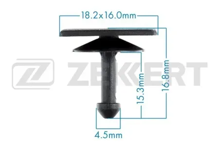 ZEKKERT BE2761 Клипса крепёжная Subaru (миним. кол-во заказа 10 шт)