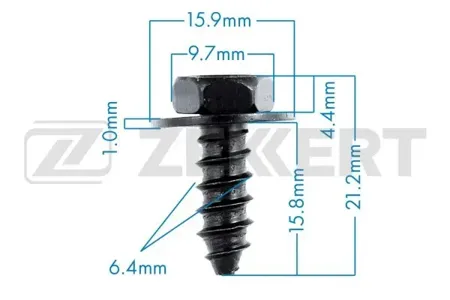 ZEKKERT BE2774 Саморез Toyota (миним. кол-во заказа 10 шт)