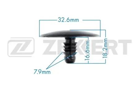 ZEKKERT BE2775 Клипса крепёжная Chrysler (миним. кол-во заказа 10 шт)