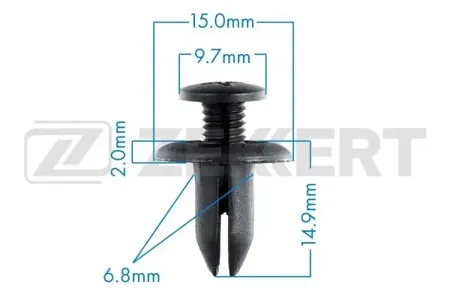 ZEKKERT BE2793 Клипса крепёжная General Motors , Honda , Mazda , Nissan , Subaru , Suzuki , Toyota (миним. кол-во заказа 10 шт)