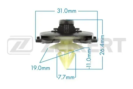 ZEKKERT BE2801 Клипса крепёжная VAG (миним. кол-во заказа 10 шт)