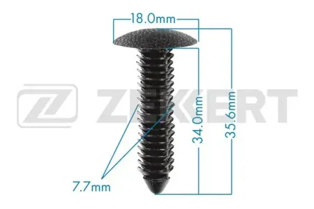 ZEKKERT BE2865 Клипса крепёжная Ford (миним. кол-во заказа 10 шт)