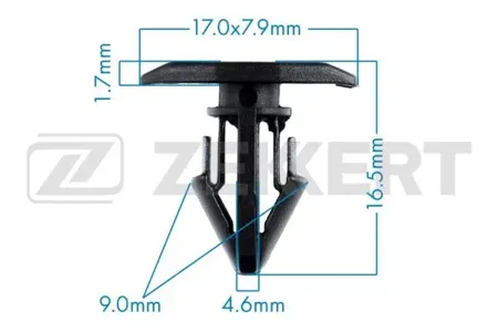 ZEKKERT BE3043 Клипса крепёжная Toyota (миним. кол-во заказа 10 шт)