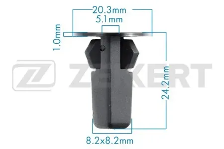 ZEKKERT BE3048 Клипса крепёжная Toyota (миним. кол-во заказа 10 шт)