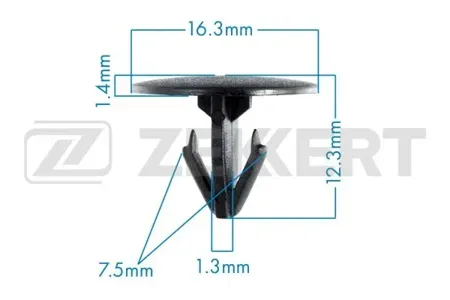 ZEKKERT BE3135 Клипса крепёжная Toyota (миним. кол-во заказа 10 шт)