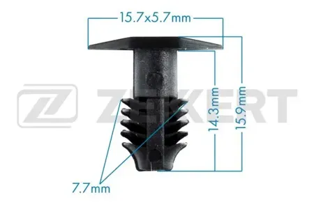 ZEKKERT BE3137 Клипса крепёжная Hyundai , Kia (миним. кол-во заказа 10 шт)