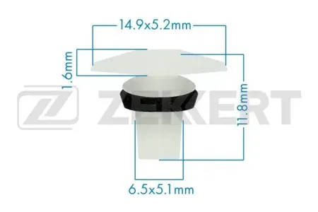 ZEKKERT BE3288 Клипса крепёжная Honda (миним. кол-во заказа 10 шт)