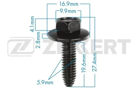 ZEKKERT BE3314 Болт General Motors (миним. кол-во заказа 10 шт)