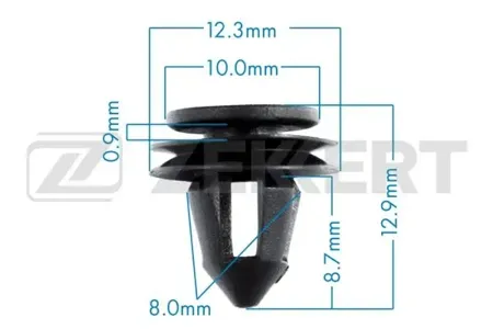 ZEKKERT BE3400 Клипса крепёжная VAG (миним. кол-во заказа 10 шт)