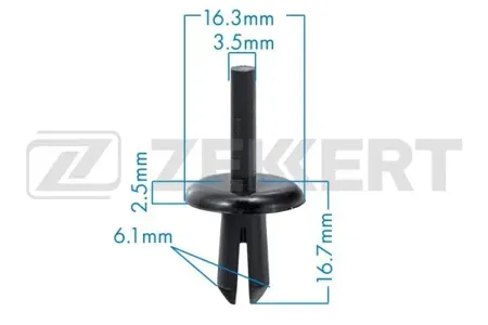 ZEKKERT BE3459 Клипса крепёжная General Motors , Volvo (миним. кол-во заказа 10 шт)