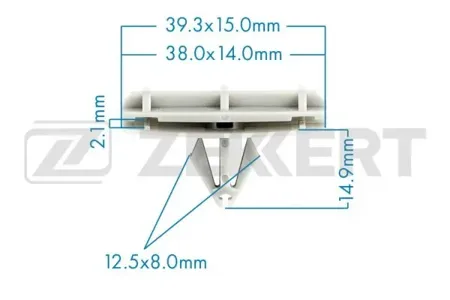 ZEKKERT BE3469 Клипса крепёжная Chrysler (миним. кол-во заказа 10 шт)