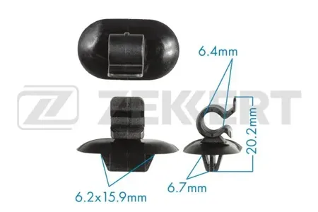 ZEKKERT BE3510 Клипса крепёжная Citroen , Peugeot (миним. кол-во заказа 10 шт)