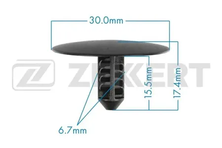 ZEKKERT BE3514 Клипса крепёжная General Motors , Byd (миним. кол-во заказа 10 шт)