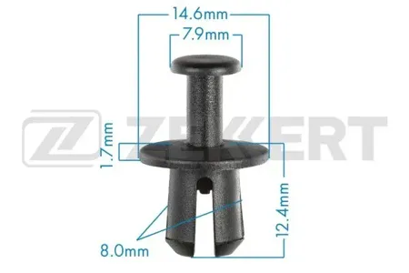 ZEKKERT BE3515 Клипса крепёжная BMW , VAG (миним. кол-во заказа 10 шт)
