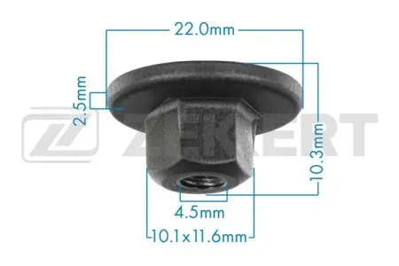 ZEKKERT BE3521 Клипса крепёжная BMW (миним. кол-во заказа 10 шт)