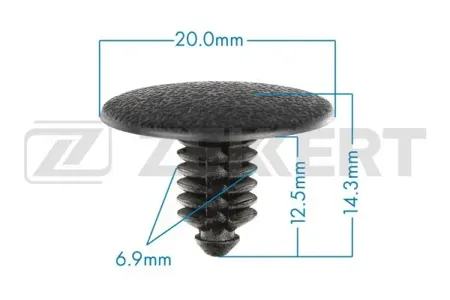 ZEKKERT BE3524 Клипса крепёжная Hyundai (миним. кол-во заказа 10 шт)