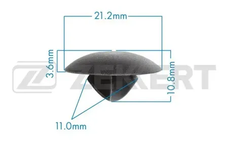 ZEKKERT BE3534 Клипса крепёжная BMW (миним. кол-во заказа 10 шт)