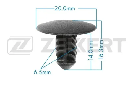 ZEKKERT BE3537 Клипса крепёжная Nissan , Renault (миним. кол-во заказа 10 шт)
