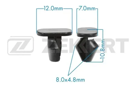 ZEKKERT BE3538 Клипса крепёжная BMW , Citroen , Peugeot (миним. кол-во заказа 10 шт)
