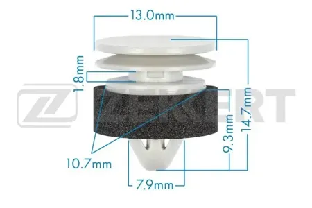 ZEKKERT BE3539 Клипса крепёжная VAG (миним. кол-во заказа 10 шт)