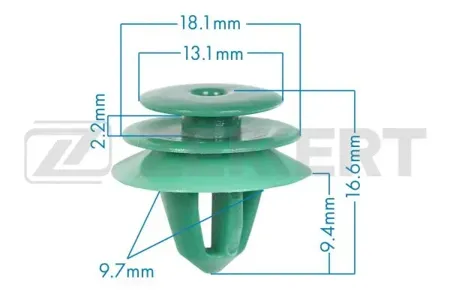 ZEKKERT BE3544 Клипса крепёжная Hyundai (миним. кол-во заказа 10 шт)