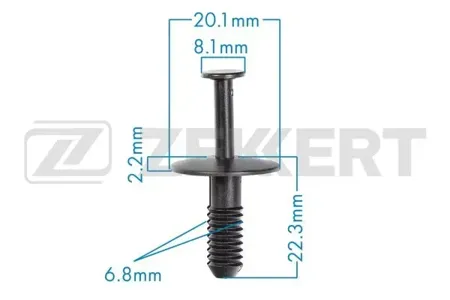 ZEKKERT BE3545 Клипса крепёжная General Motors (миним. кол-во заказа 10 шт)
