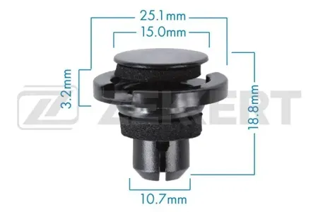 ZEKKERT BE3562 Клипса крепёжная Subaru (миним. кол-во заказа 10 шт)