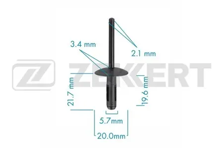 ZEKKERT BE3566 Клипса крепёжная BMW (миним. кол-во заказа 10 шт)