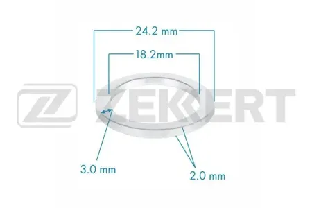 ZEKKERT BE3576 Шайба Toyota (миним. кол-во заказа 10 шт)