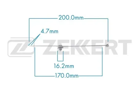 ZEKKERT BE3579 Клипса крепёжная VAG (миним. кол-во заказа 10 шт)