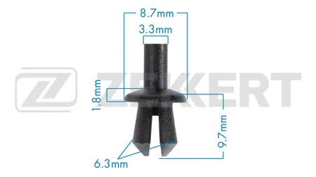 ZEKKERT BE3586 Клипса крепёжная BMW (миним. кол-во заказа 10 шт)