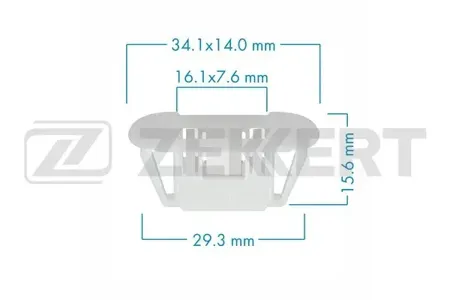 ZEKKERT BE3590 Клипса крепёжная Nissan (миним. кол-во заказа 10 шт)