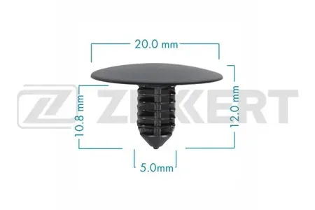 ZEKKERT BE3601 Клипса крепёжная Mazda (миним. кол-во заказа 10 шт)