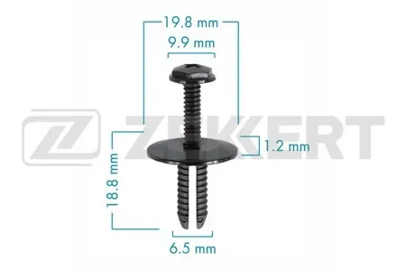 ZEKKERT BE3602 Клипса крепёжная BMW (миним. кол-во заказа 10 шт)