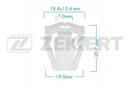 ZEKKERT BE3606 Клипса крепёжная VAG (миним. кол-во заказа 10 шт)