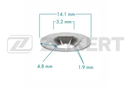 ZEKKERT BE3636 Гайка крепёжная Hyundai (миним. кол-во заказа 10 шт)
