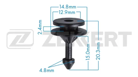 ZEKKERT BE3645 Клипса крепёжная VAG (миним. кол-во заказа 10 шт)