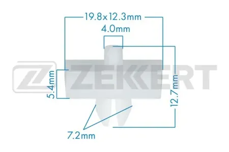 ZEKKERT BE3663 Клипса крепёжная BMW , Mini (миним. кол-во заказа 10 шт)
