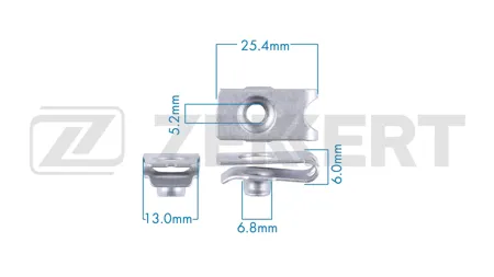 ZEKKERT BE3680 Гайка крепёжная Honda , Toyota (миним. кол-во заказа 10 шт)