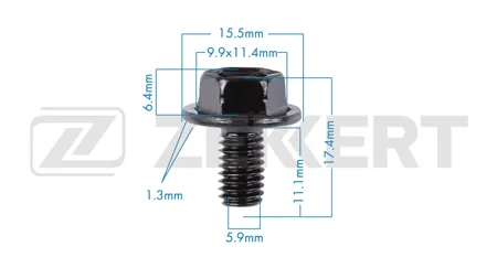 ZEKKERT BE3681 Болт Subaru , Toyota (миним. кол-во заказа 10 шт)
