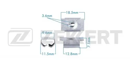 ZEKKERT BE3690 Гайка крепёжная Mercedes (миним. кол-во заказа 10 шт)